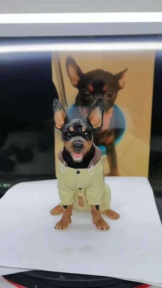 My dog's spirit captured perfectly! — custom collectible pet doll handcrafted by Bubupo